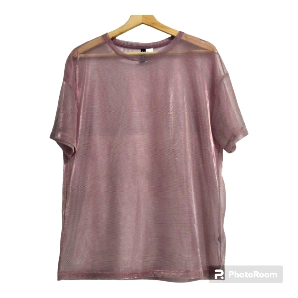 H&M Mesh Oversized  T-Shirt Womens  Small